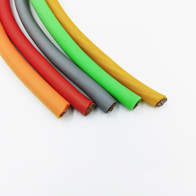 Yumuşak PVC yalıtım 0 AWG ölçümlü araba ses motosikleti için pil bağlantı kablosu