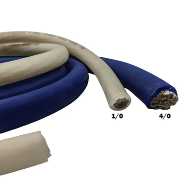 Yumuşak PVC yalıtım 0 AWG ölçümlü araba ses motosikleti için pil bağlantı kablosu