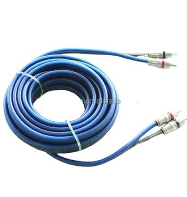 5m Gold Connector CCA Conductor Audio bulk RCA Kablosu Araba Ev Sistemi Ses Entegrasyonu
