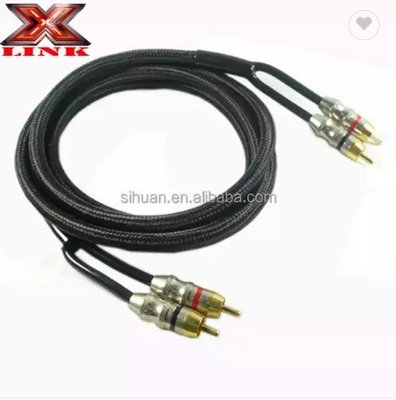 5m Gold Connector CCA Conductor Audio bulk RCA Kablosu Araba Ev Sistemi Ses Entegrasyonu