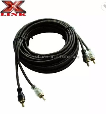 5m Gold Connector CCA Conductor Audio bulk RCA Kablosu Araba Ev Sistemi Ses Entegrasyonu