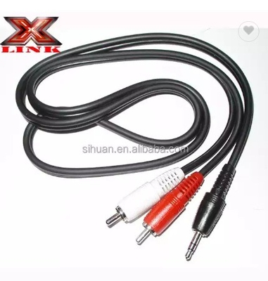 5m Gold Connector CCA Conductor Audio bulk RCA Kablosu Araba Ev Sistemi Ses Entegrasyonu