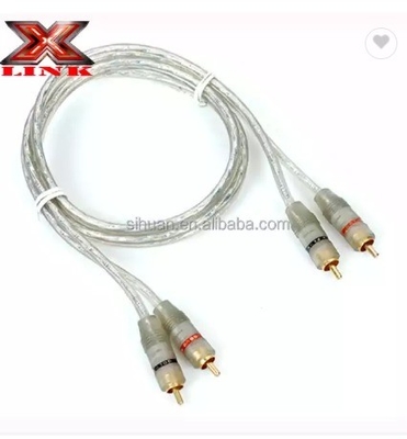 5m Gold Connector CCA Conductor Audio bulk RCA Kablosu Araba Ev Sistemi Ses Entegrasyonu