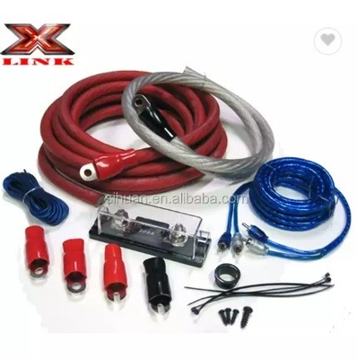 1128 Standart 4 Gauge OFC CCA Tam Güçlendirici Kurulum Kablolama Amp Kit Araç Ses