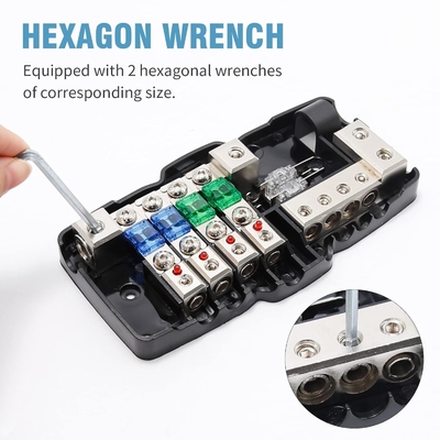 0 awg 12V Çok fonksiyonel Mini ANL Sigorta Kutusu Araçlar İçin Dağıtım Bloku