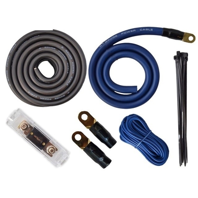 12V DC Voltage OFC Bakır 4 Gauge Araba Ses Güçlendirici ve Subs PVC Ceketli Kurulum Kablolama Kiti