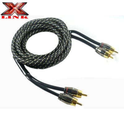PVC Ceket RCA Kablosu Avtomobil Ses ve Ev Ses Amplifikatörü