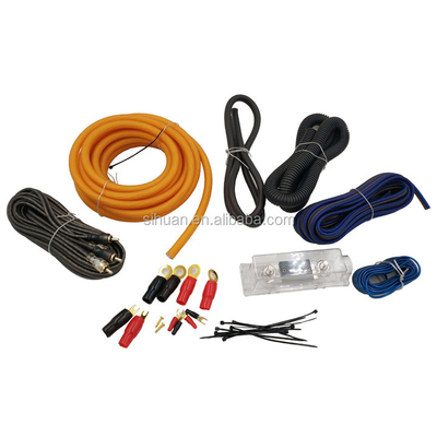 Özel dış çaplı araba ses sistemi için 8 4 Gauge AWG kablolama kiti uygun fiyatlı