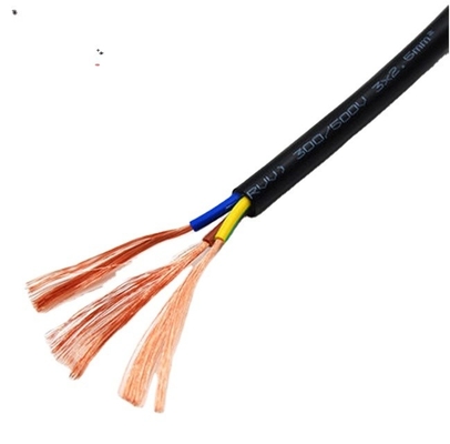 300v RV RVV PVC yalıtım ve bakır iletken 4.0mm ile elektrik kablosu