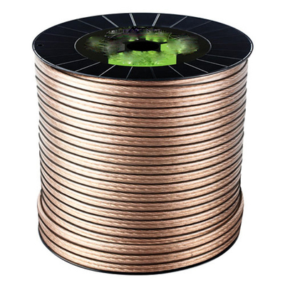 Yumuşak PVC Ceket 10-18 AWG GA OFC Tencereli OFC Hoparlör Kablosu Profesyonel Ses için
