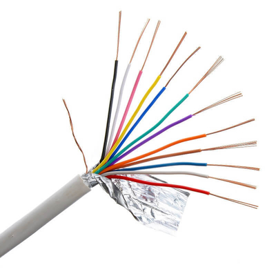 22 AWG 4 Güvenlik/Alarm/Giriş Kontrolü için Kondüktörlü Çaplı Kalkanlı Plenum Kablosu
