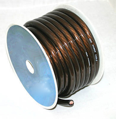 PVC Ceket OFC CCA 2/0awg 1/0awg 2awg 4awg PVC yalıtımlı araba ses amplifikatörü güç kablosu