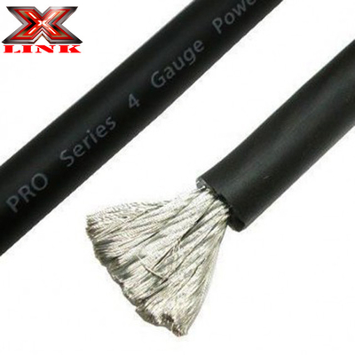 PVC Ceket OFC CCA 2/0awg 1/0awg 2awg 4awg PVC yalıtımlı araba ses amplifikatörü güç kablosu