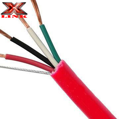 24AWG İnşaat içindeki yangın alarmı için ipli CCA Bakır Kalkanlı Güvenlik Kablosu