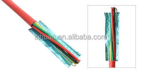 Kalınlaştırılmış CCA 18 AWG 2/C Katı FPLR Yangın Alarmı Kablosu 1000 Ft Kırmızı Bakır Kondüktör Koruma