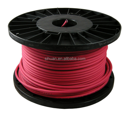 Kalınlaştırılmış CCA 18 AWG 2/C Katı FPLR Yangın Alarmı Kablosu 1000 Ft Kırmızı Bakır Kondüktör Koruma
