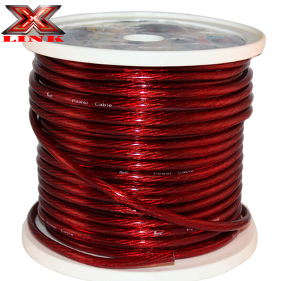 Yumuşak PVC Ceket 1/0 2 AWG OFC Tintalı Bakır Güç Tel