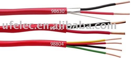 CE sertifikalı yangın alarm kablosu 2c 4c 6c 1.5mm2 2.5mm2 0.80mm çıplak bakır tel