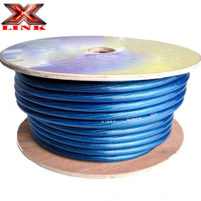 Yumuşak PVC Ceket 1/0 Awg Ses Araç Güç Kablosu Ofc Bakır Tel