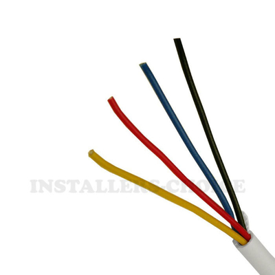 Güçlü PVC yalıtılmış bakır iletken yangın alarm sistemi Kırmızı ceket 2 çekirdek alarm kablosu