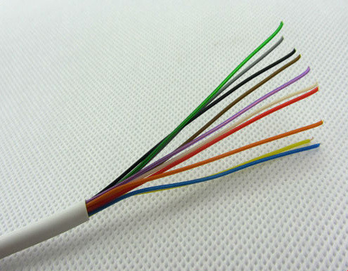 Çıplak Bakır İletici 2c 4c 8c 12c 20c PVC yalıtımlı ipli yangın alarm kablosu