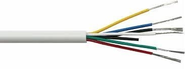 Çıplak Bakır İletici 2c 4c 8c 12c 20c PVC yalıtımlı ipli yangın alarm kablosu