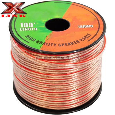 Professional Grade 16 Gauge CCA OFC PVC ceketli tel kırmızı ve siyah renkte