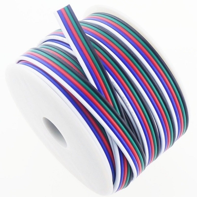 LED kurdele için esnek tel uzatma kablosu 1618 ölçümlü PVC ceket RGBW RGB 3pin 4pin