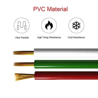 LED kurdele için esnek tel uzatma kablosu 1618 ölçümlü PVC ceket RGBW RGB 3pin 4pin