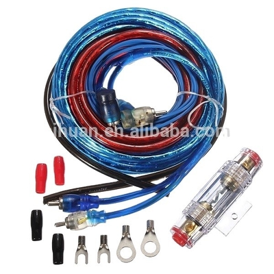 Araç Amplifier Kablolama Kurulum Kitleri için Kadın-Kadın Ses Kabloları ve 4GA RCA Kablosu
