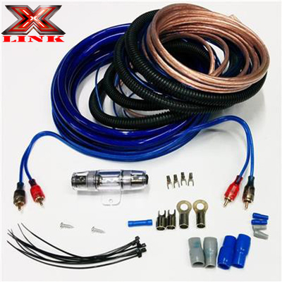 Araç Amplifier Kablolama Kurulum Kitleri için Kadın-Kadın Ses Kabloları ve 4GA RCA Kablosu