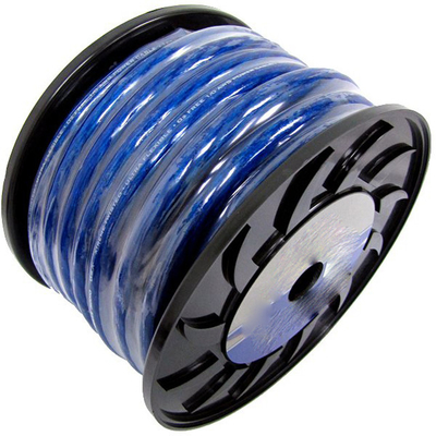 SAE J1128 Standart 8AWG Şeffaf Kırmızı Araç Ses Gücü Kablosu ISO9001 Sertifikasıyla