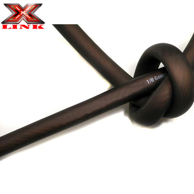 Yumuşak PVC Ceket 4/0 3/0 2/0 GAUGE AWG Dondurulmuş Renkli Araba Sesleri OFC Güç Tel Kablosu