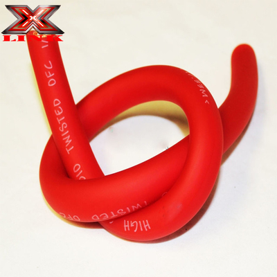 Yumuşak PVC Ceket 4/0 3/0 2/0 GAUGE AWG Dondurulmuş Renkli Araba Sesleri OFC Güç Tel Kablosu