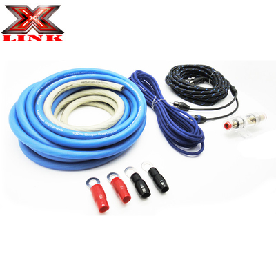 OFC Kondüktör 0 2 4 6 8 AWG Gauge GA Speaker Sistemi için Araba Ses Kablosu Kit