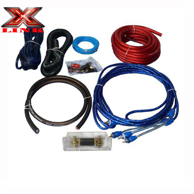 OFC Kondüktör 0 2 4 6 8 AWG Gauge GA Speaker Sistemi için Araba Ses Kablosu Kit
