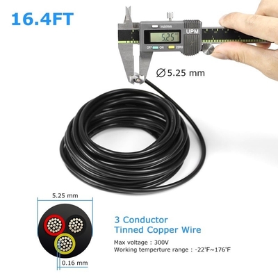 14 Gauge 2 İletkenler 4 İletkenler Siyah veya Beyaz Ev Aydınlatması için Elektrikli Tel