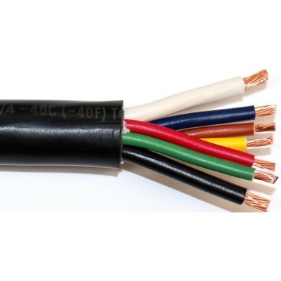Pvc ceket ve bakır iletkenli römork ışık bağlantı kablosu