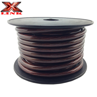 PVC Ceket 4 AWG OFC Araba Ses Gücü Kablosu Herhangi Bir Renk Full US Specification CEA-2015 Uyumlu