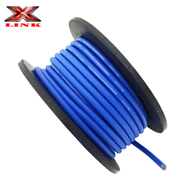 Araba Ses Endüstrisi Güç Kablosu 1/0 2 4 8 AWG Ölçüm PVC Ceket Süper Esnek Malzeme