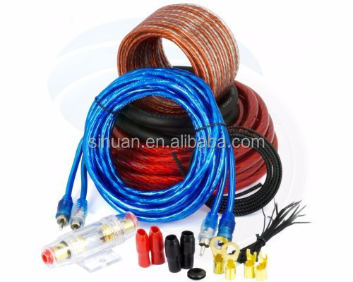 RCA Standart Kablo Araç Ses Kablosu Kit ve Araç Amplifier Kablolama Kit Erkek Kadın