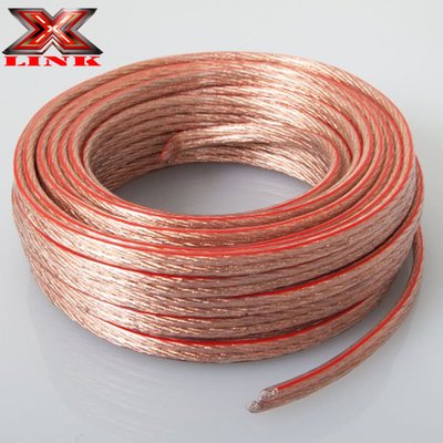 10AWG 10/2 kalibre Araç Ev Sesli Hoparlör Kablosu Süper Açık Esnek Şeffaf PVC Ceket ve Denizli CCA İç İletici