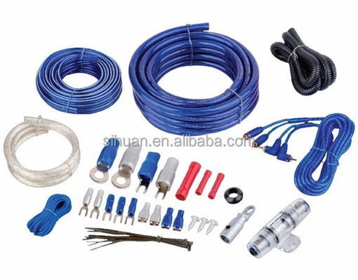 PVC Audio Copper Conductor Hoparlör Kablolama Kits 8 ölçüm