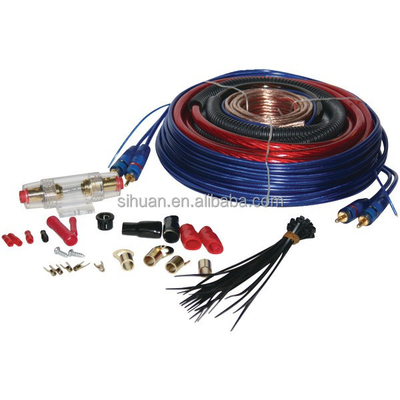 Düşük gerilim uyumluluğu ve PVC yalıtımlı 4 gauge araba amfi kablolama seti