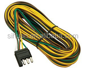 2.8X Dış çapı 4c 18AWG Bağlı Rel kablosu Plug ile Kablo Çıplak Bakır iletken