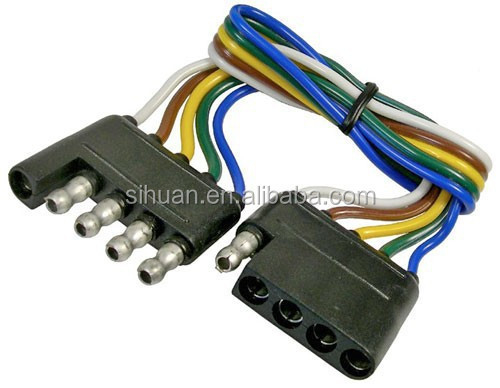 2.8X Dış çapı 4c 18AWG Bağlı Rel kablosu Plug ile Kablo Çıplak Bakır iletken