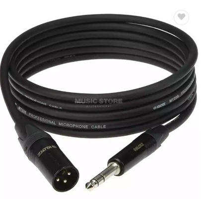 100% Bakır Süper Esnek Enstrüman Mikrofonu Altın Bağlantılı XLR Akustik Kablo