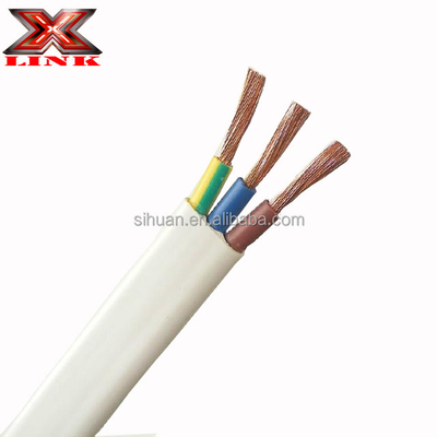 VDE 0281 Tüylü Bakır Kablo PVC yalıtım malzemesi Twin Earth TPS Kablo