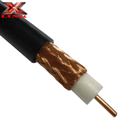 Düşük zayıflama RG213 Koaksi Kablosu 50 Ohm PVC Ceket ve Çıplak Bakır Pırıltı Koruma