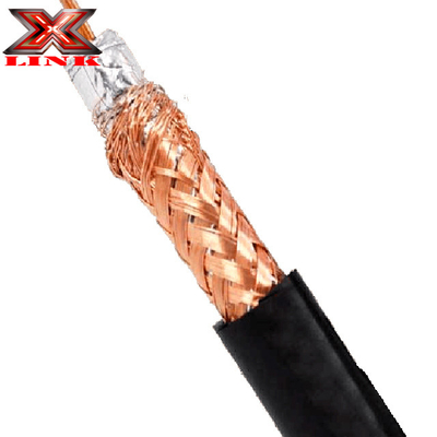 Düşük zayıflama RG213 Koaksi Kablosu 50 Ohm PVC Ceket ve Çıplak Bakır Pırıltı Koruma